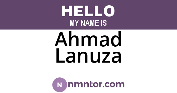 Ahmad Lanuza