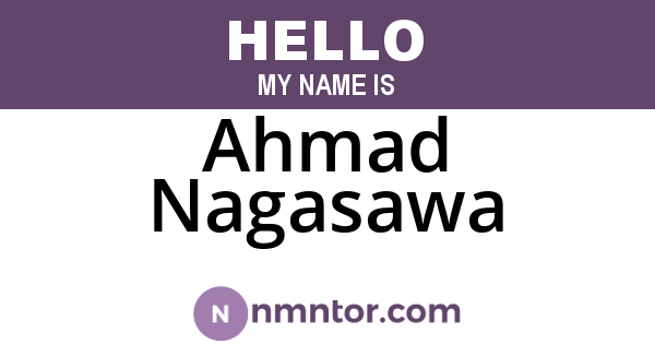 Ahmad Nagasawa