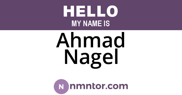 Ahmad Nagel