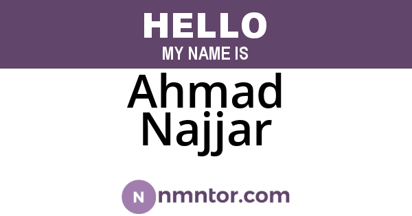 Ahmad Najjar