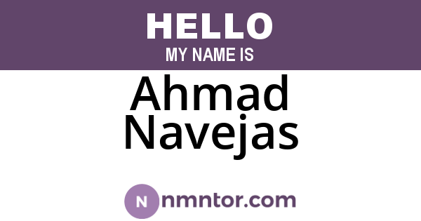 Ahmad Navejas