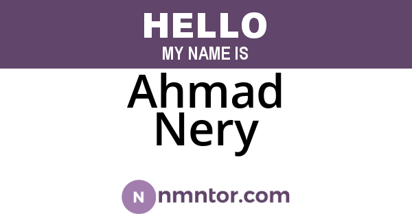 Ahmad Nery
