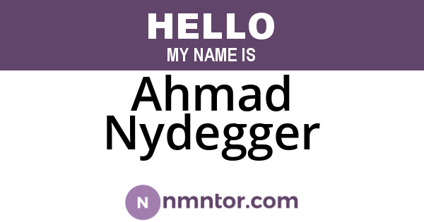 Ahmad Nydegger