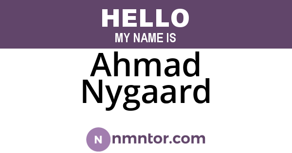 Ahmad Nygaard