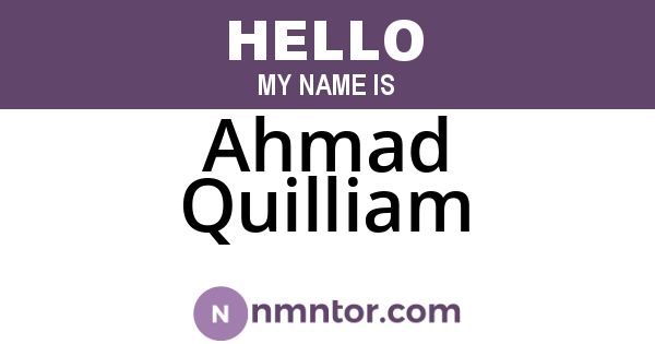 Ahmad Quilliam