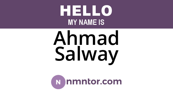 Ahmad Salway