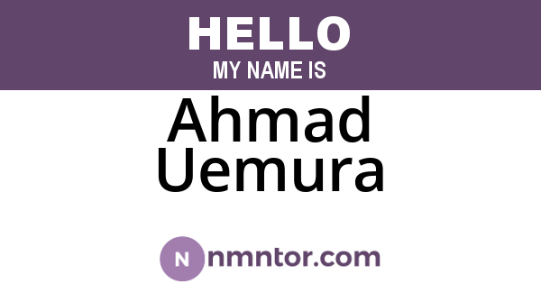 Ahmad Uemura