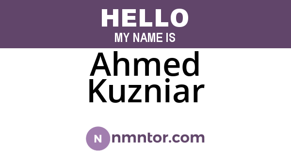Ahmed Kuzniar
