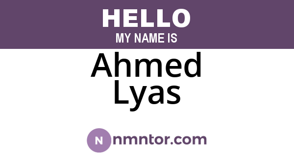 Ahmed Lyas