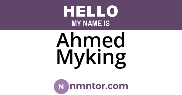 Ahmed Myking