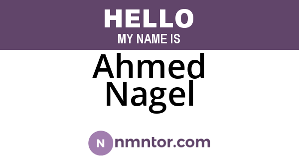 Ahmed Nagel