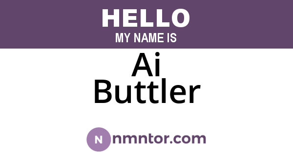 Ai Buttler