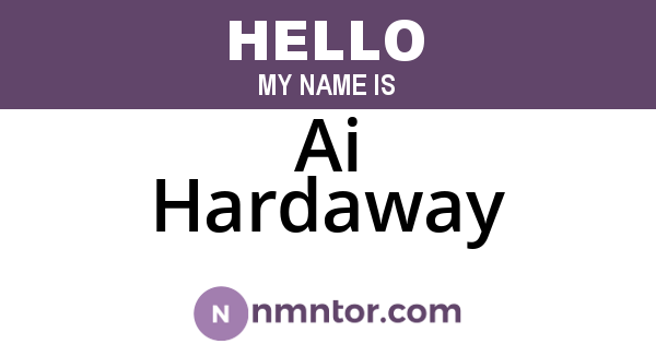 Ai Hardaway