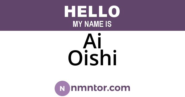 Ai Oishi