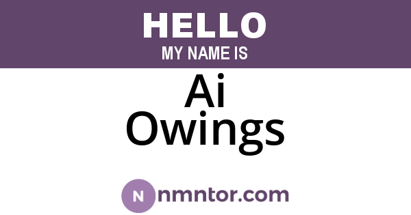 Ai Owings