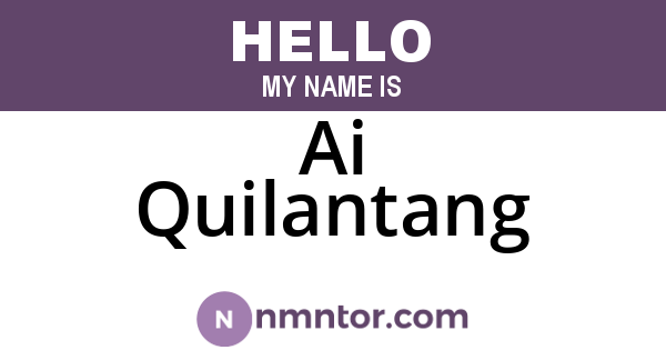 Ai Quilantang