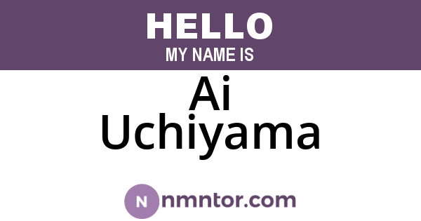 Ai Uchiyama