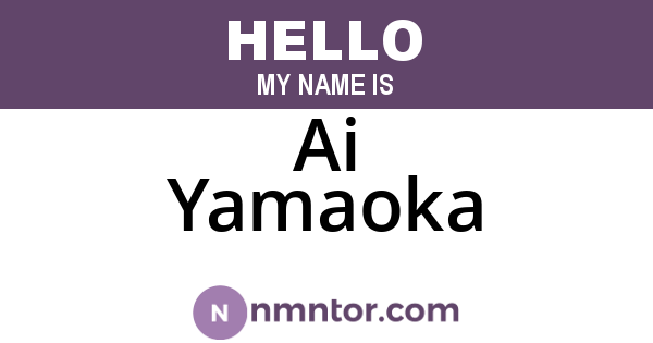 Ai Yamaoka