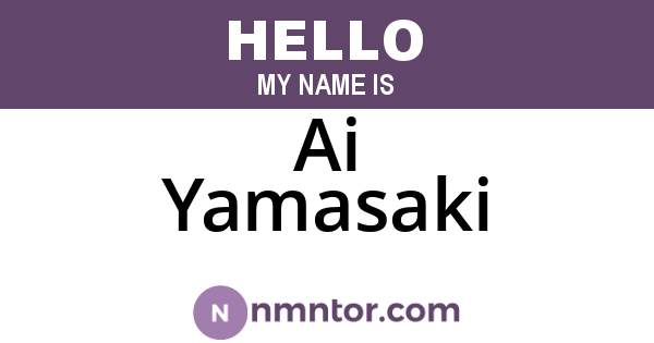 Ai Yamasaki