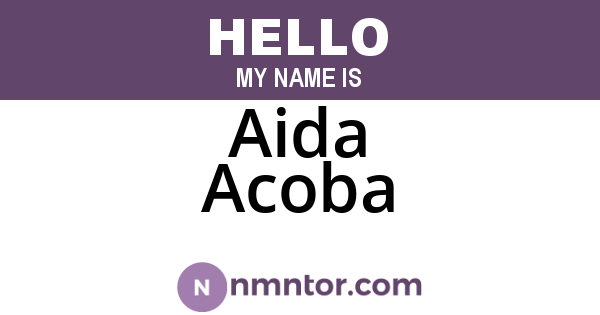 Aida Acoba