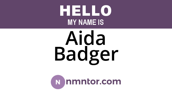 Aida Badger