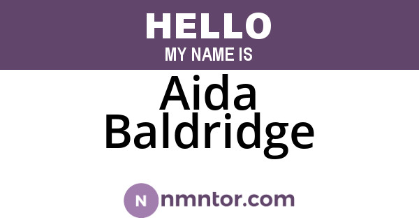 Aida Baldridge