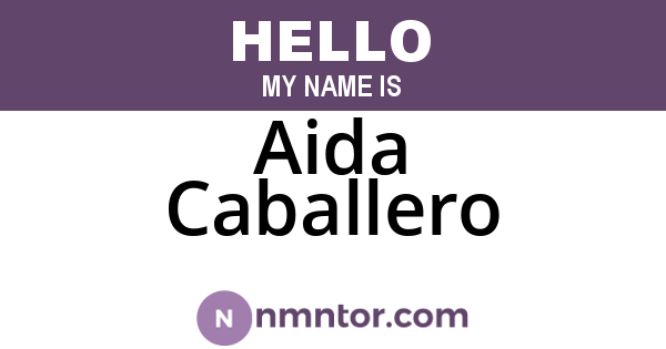 Aida Caballero