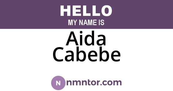 Aida Cabebe