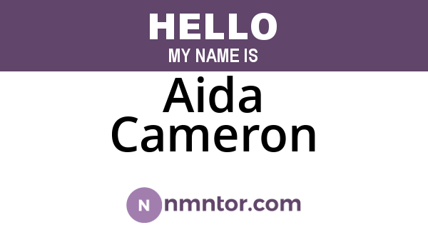 Aida Cameron