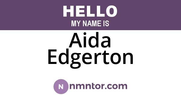 Aida Edgerton