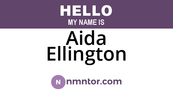 Aida Ellington