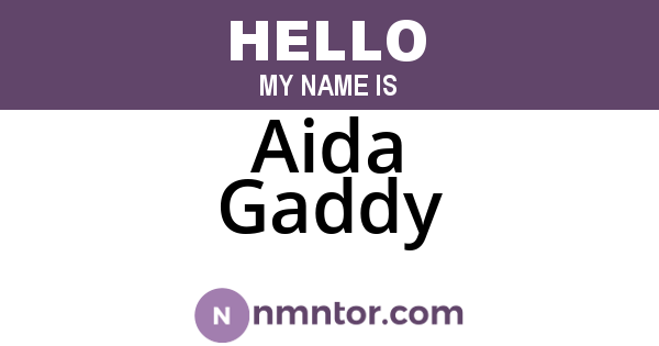 Aida Gaddy
