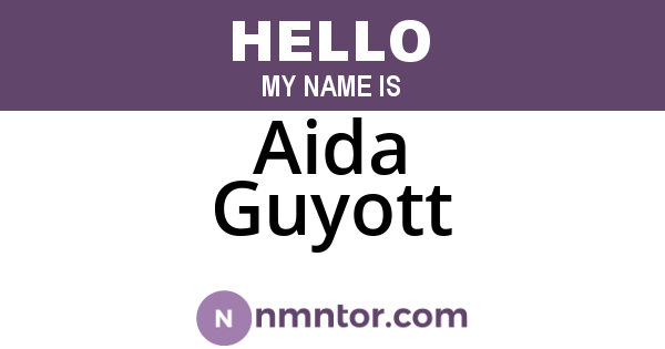 Aida Guyott