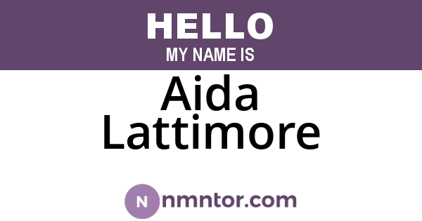 Aida Lattimore