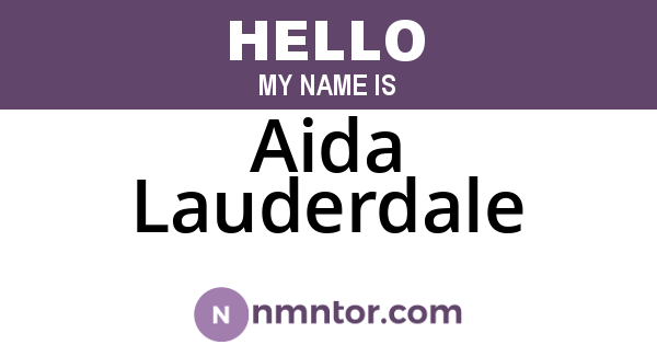 Aida Lauderdale
