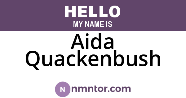 Aida Quackenbush