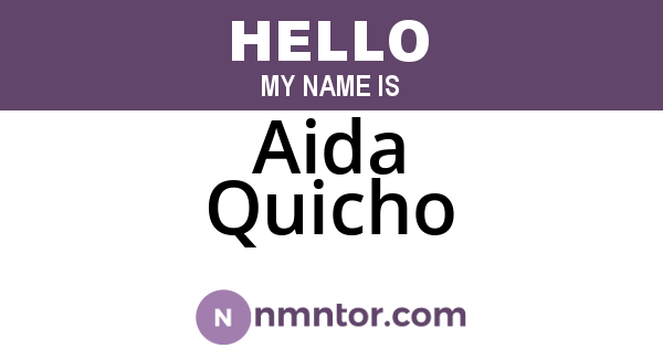 Aida Quicho