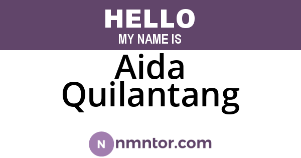 Aida Quilantang