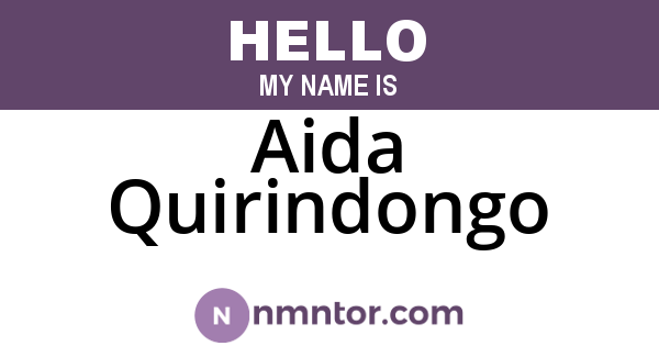 Aida Quirindongo