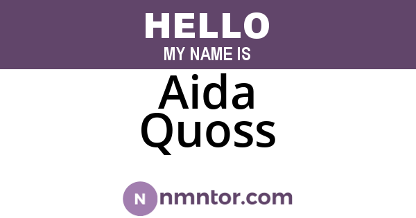 Aida Quoss