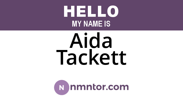 Aida Tackett