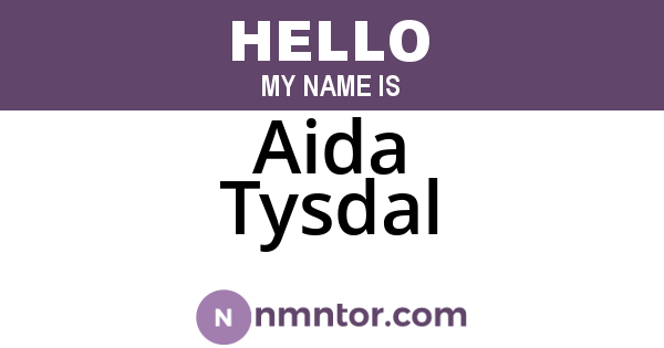 Aida Tysdal