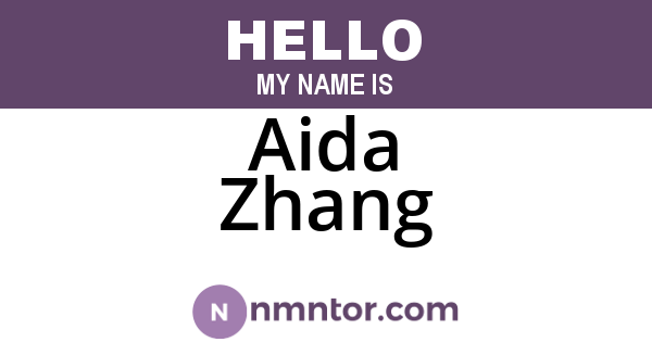 Aida Zhang