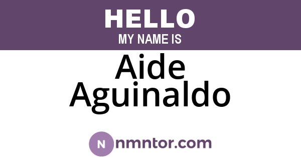 Aide Aguinaldo