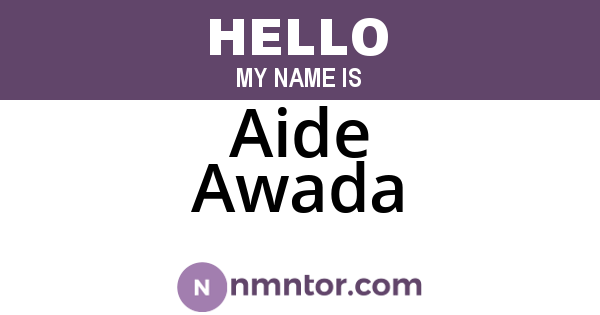 Aide Awada