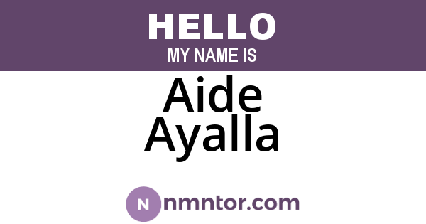 Aide Ayalla
