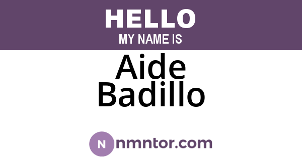 Aide Badillo