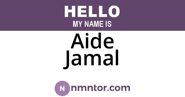 Aide Jamal