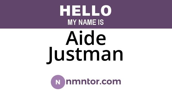 Aide Justman