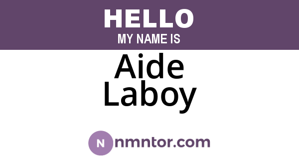 Aide Laboy